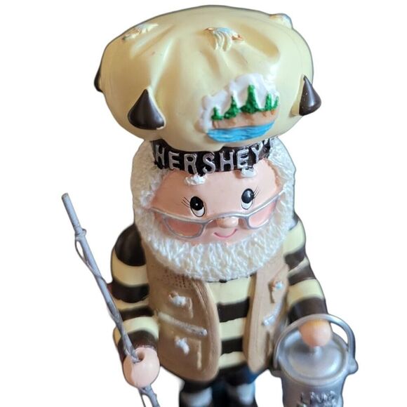 Hersheys Chocolate Happy Fathers Day Kurt Adler Elf Figure Dad Fishing Live Bait - Picture 2 of 6